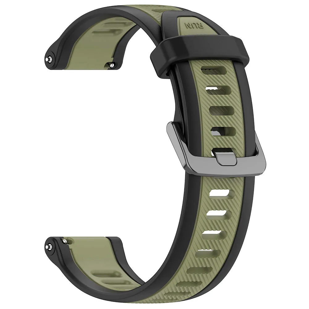 Cinturino Techsuit W053 per Huawei Watch / Garmin Watch Series, 18mm, Kaki