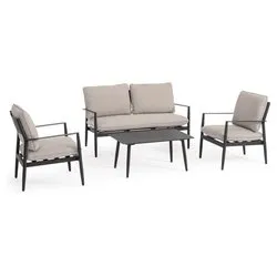 Set da esterno alluminio NEBULA 4 posti Antracite 0663918