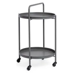Tavolino da esterno acciaio AUSTIN Antracite (44,5x70cm) 0804945