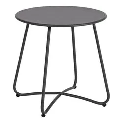 Tavolino da esterno acciaio AUSTIN Antracite (45x45cm) 0804950