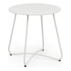 Tavolino da esterno acciaio AUSTIN Bianco (45x45cm) 0804946