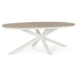 Tavolo da esterno alluminio ZELMAR Fisso Vapor (218x115x75cm) 0664099