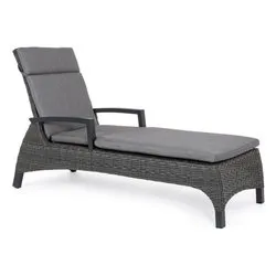 Lettino prendisole alluminio BRITTON Antracite 0663453