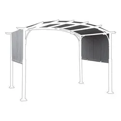 Copertura pergola poliestere TAORMINA Antracite (3,6x3mt) 0795874