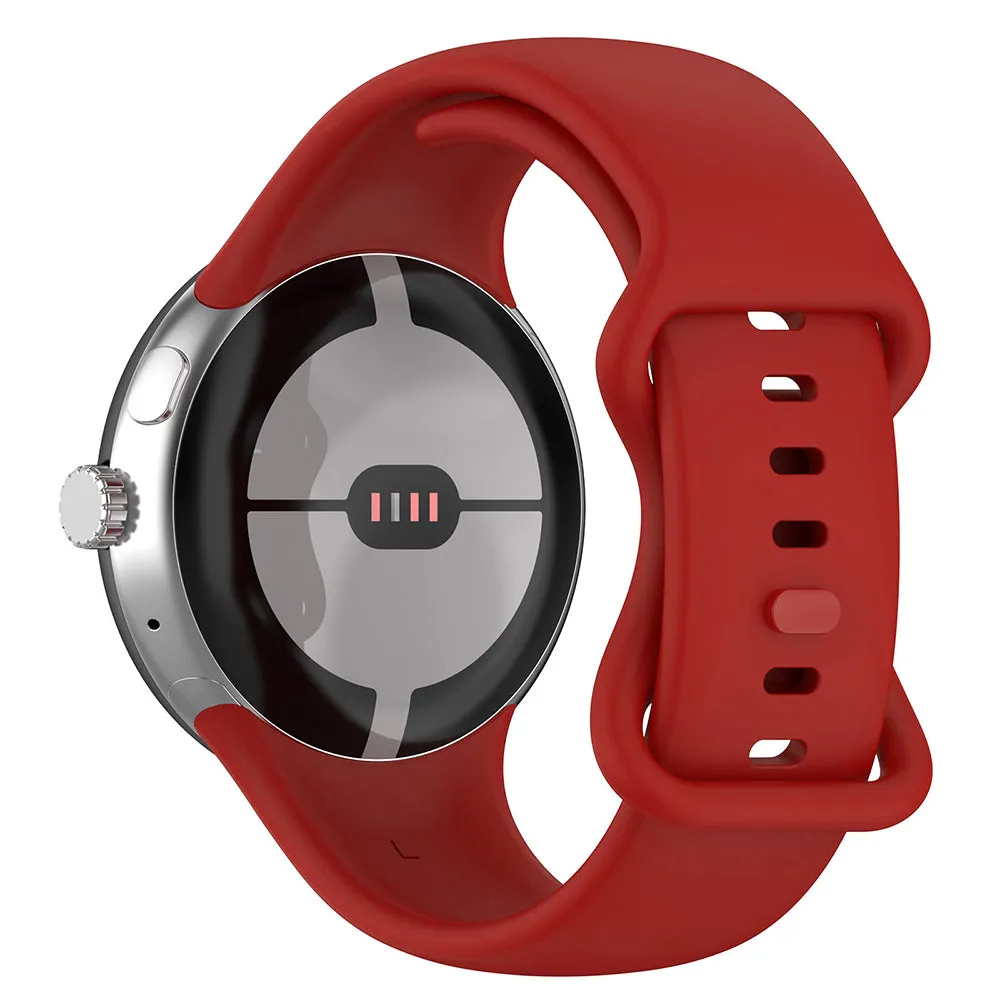 Cinturino Techsuit W031 per Google Pixel Watch 4 41mm / Watch 3 41mm / Watch 2 / Watch, Rosso