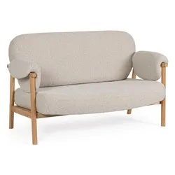 Divano poliestere CALISTA 2 posti lineare Naturale 0743938