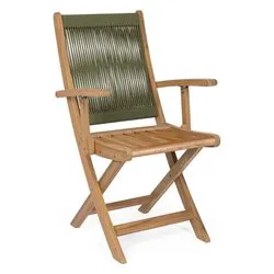 Sedia con braccioli legno, polipropilene DANUBIO Olive 0806992