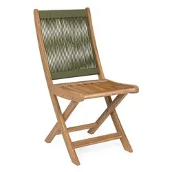 Sedia pieghevole da esterno legno, polipropilene DANUBIO Olive 0806988