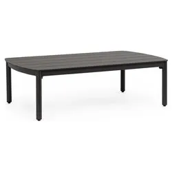 Tavolino da esterno alluminio FENIX Antracite (100x80x35cm) 0664119