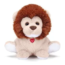 Peluche Leone (15x16x12cm) BUSSI Beige e Marrone 18193