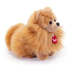 Peluche Cane Pomerania Biscuit (23x22x9cm) CLASSIC Marrone 22347