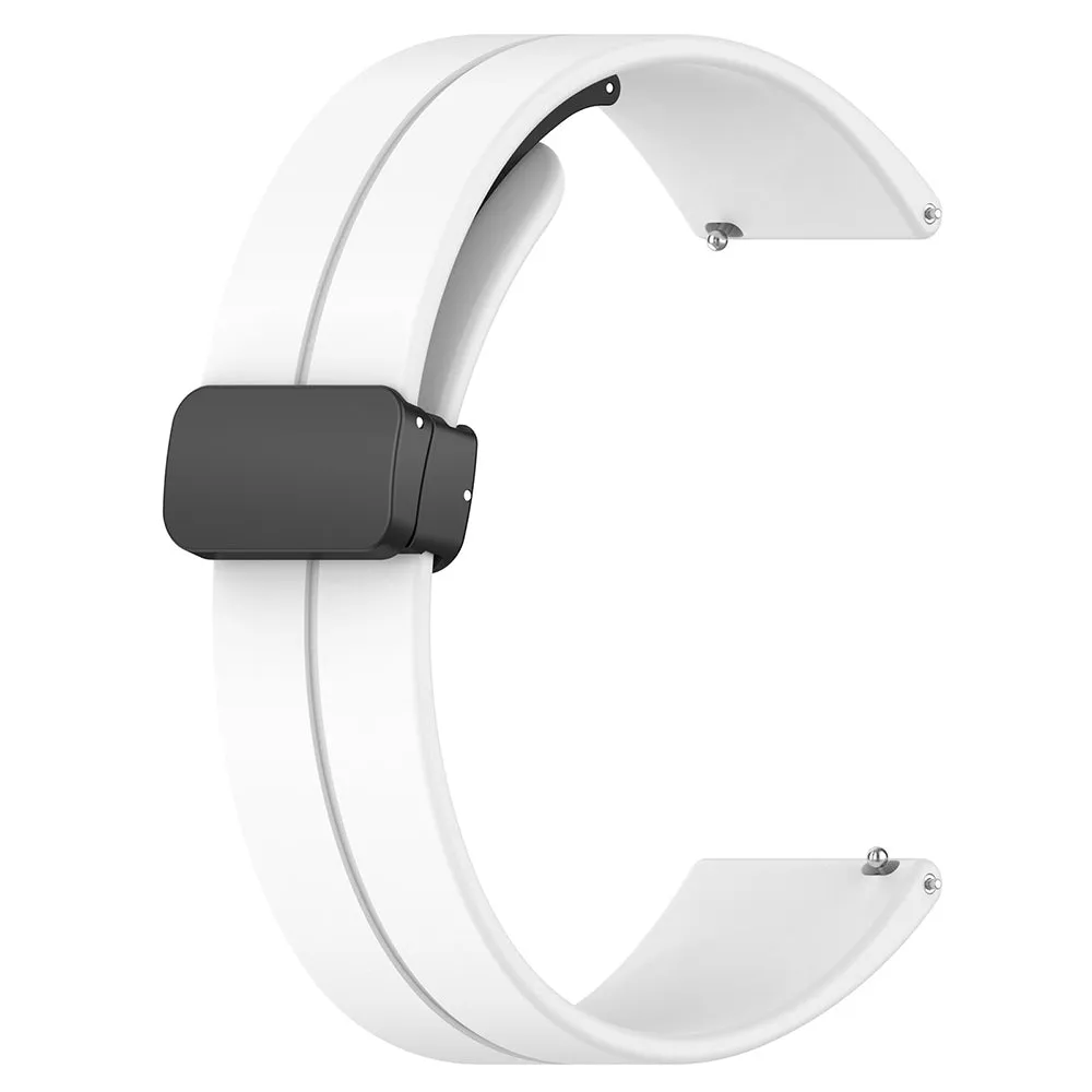 Cinturino Techsuit W011 per Huawei Watch / Garmin Watch Series, 18mm, Bianco