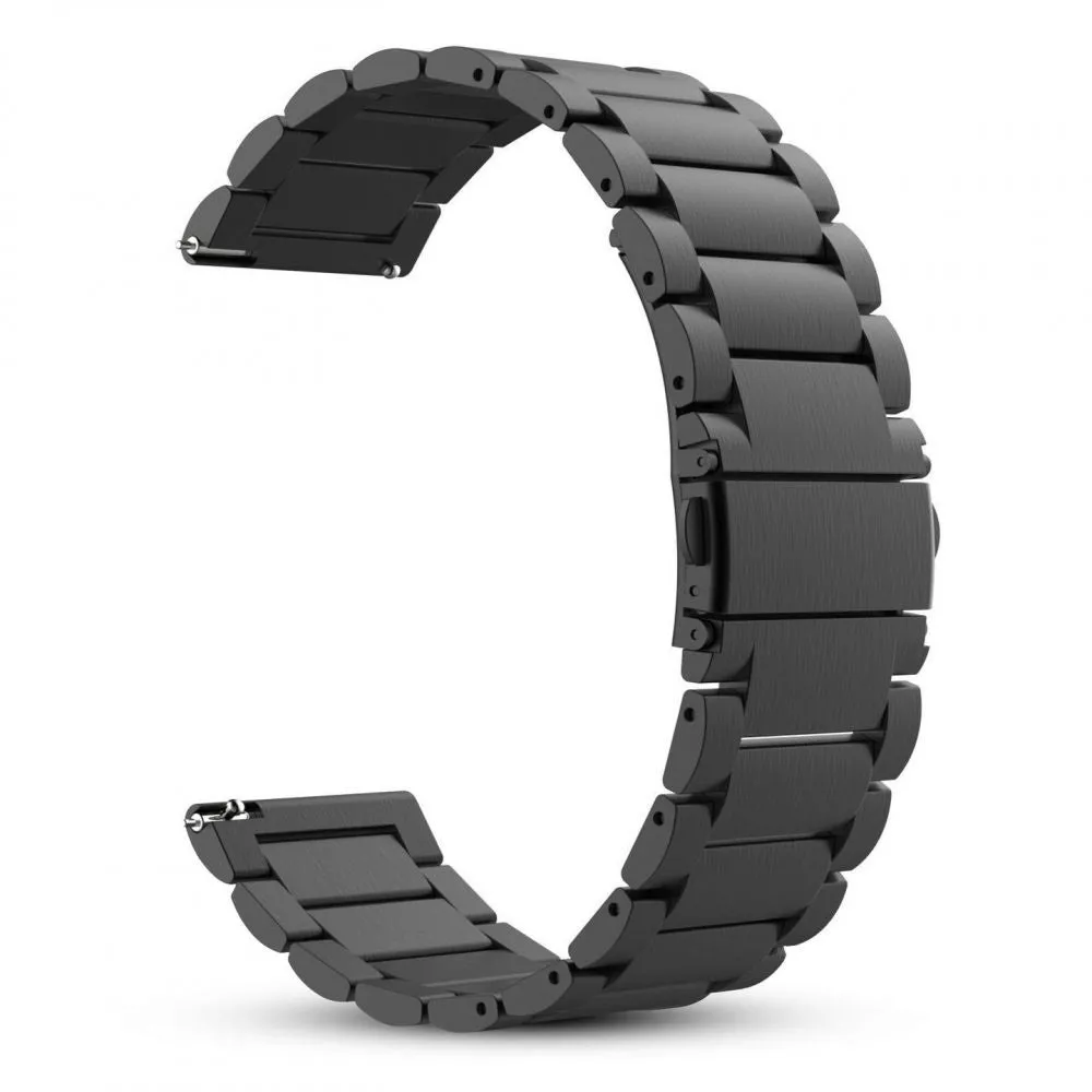 Cinturino Techsuit W010 per Samsung Galaxy Watch / Huawei Watch Series, 20mm, Nero