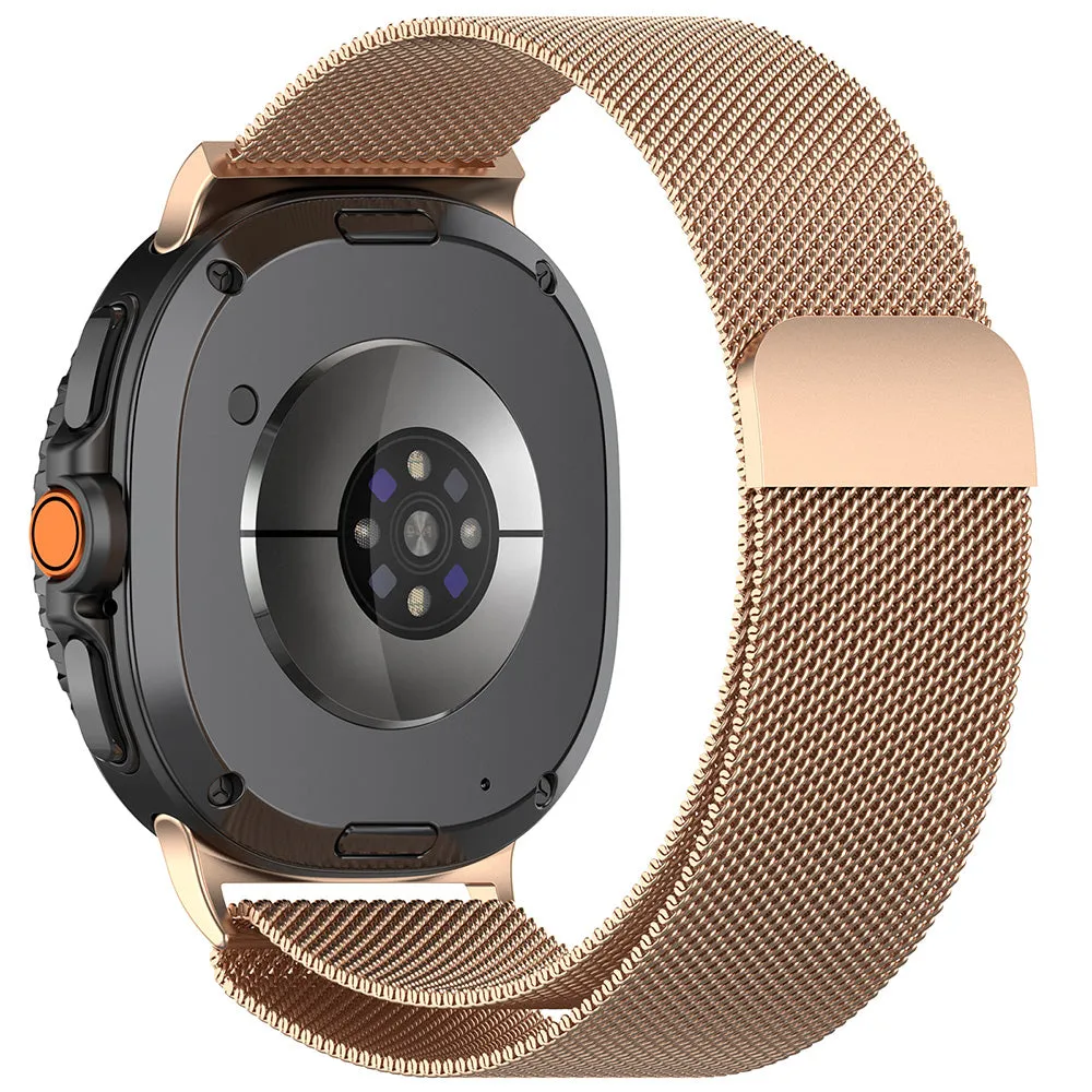 Cinturino Techsuit W009 per Samsung Galaxy Watch9 / Watch8 / Watch8 Classic Series, Rosa Dorato