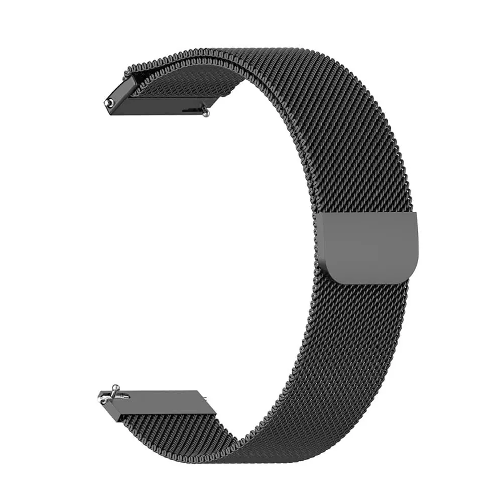 Cinturino Techsuit W009 per Samsung Galaxy Watch / Huawei Watch Series, 20mm, Nero