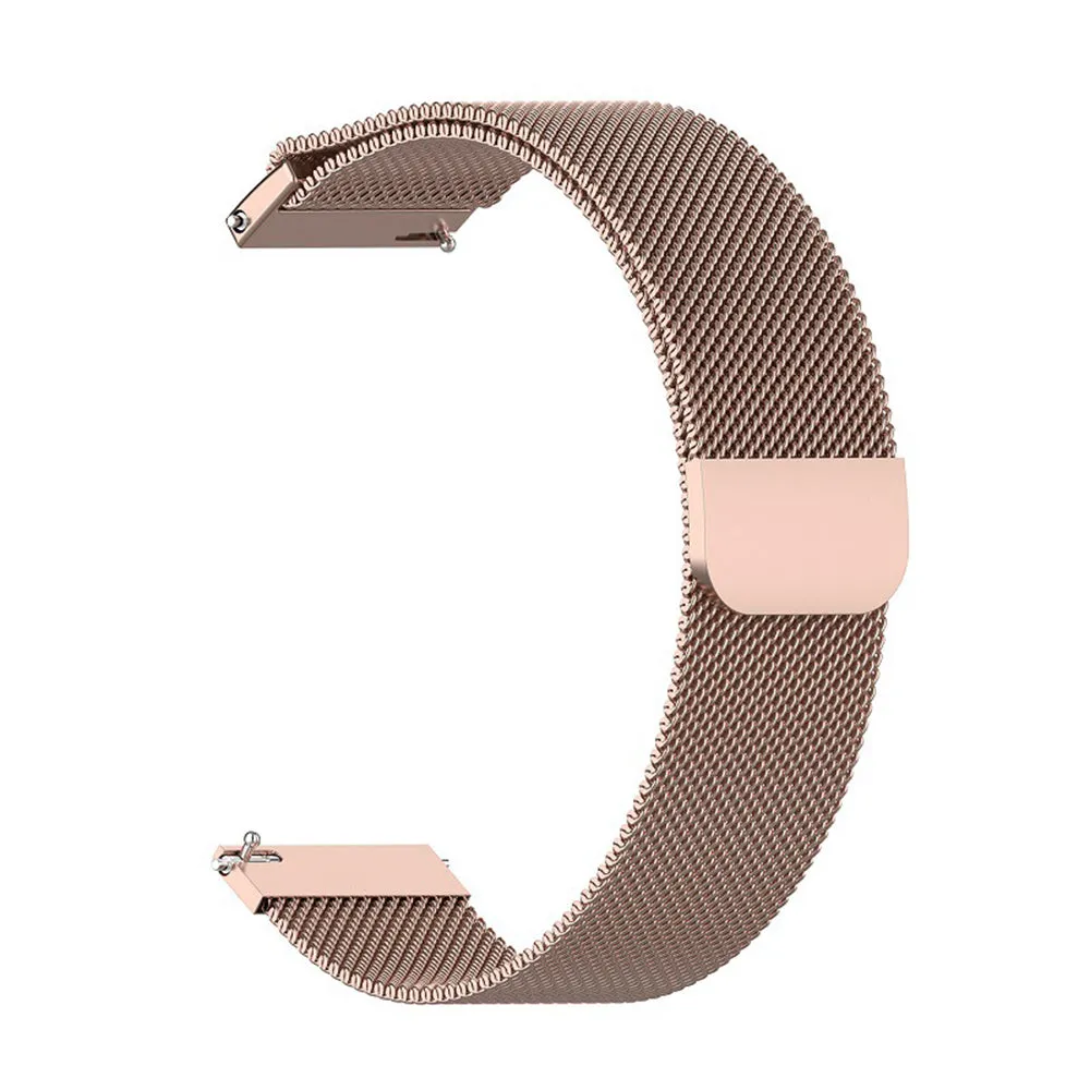 Cinturino Techsuit W009 per Huawei Watch / Garmin Watch Series, 18mm, Rosa Dorato