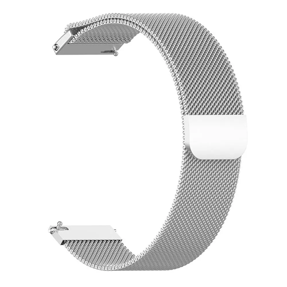 Cinturino Techsuit W009 per Huawei Watch / Garmin Watch Series, 18mm, Argento