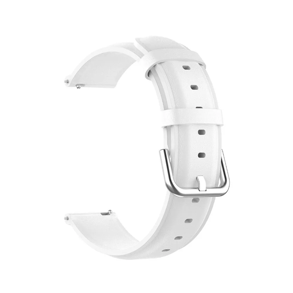 Cinturino Techsuit W007PU per Samsung Galaxy Watch / Huawei Watch Series, 20mm, Bianco
