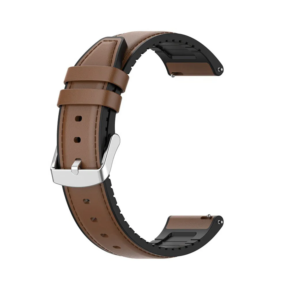 Cinturino Techsuit W007 per Samsung Galaxy Watch / Huawei Watch Series, 22mm, Marrone