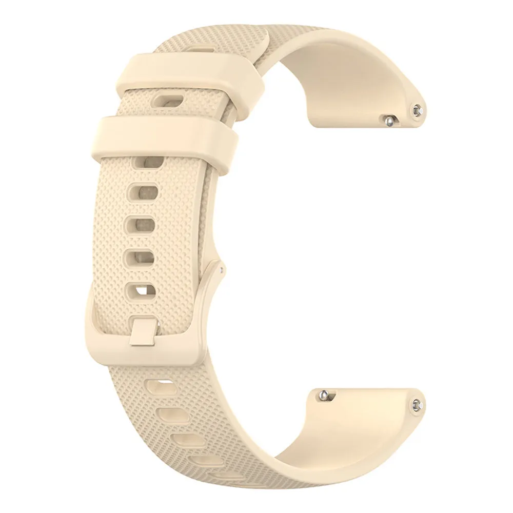 Cinturino Techsuit W006 per Huawei Watch / Garmin Watch Series, 18mm, Crema