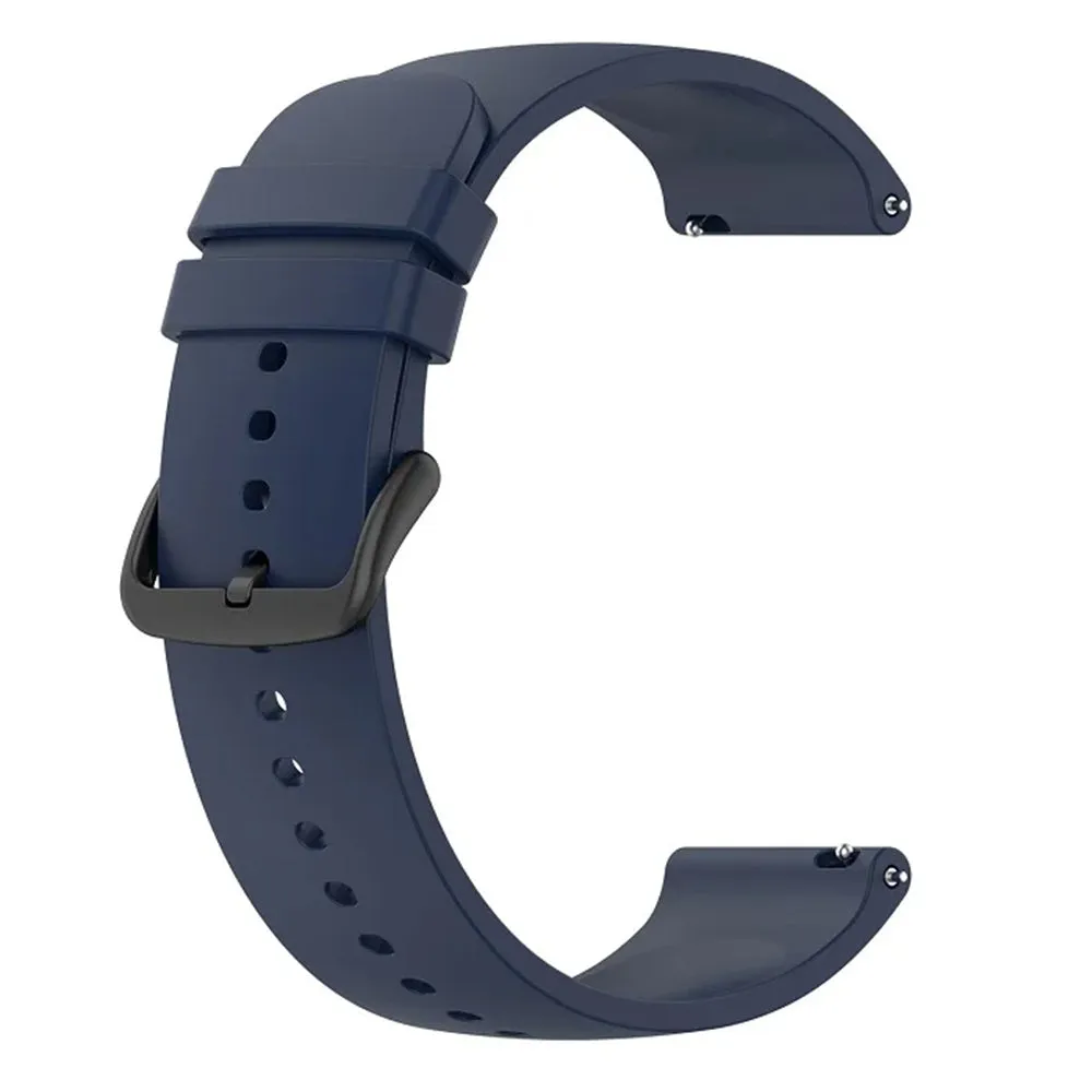 Cinturino Techsuit W001 per Huawei Watch / Xiaomi Watch Series, 22mm, Blu Scuro