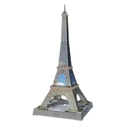 Puzzle 3D 243 pz con modulo led Tour Eiffel Night Edition 8a+ (21x21x46,1cm) 12008034