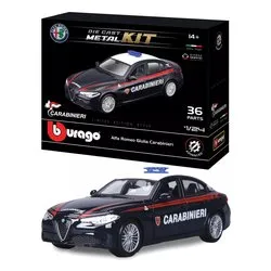 Automodello Kit 36 pz Alfa Romeo Giulia scala 1:24 CARABINIERI 18 25128