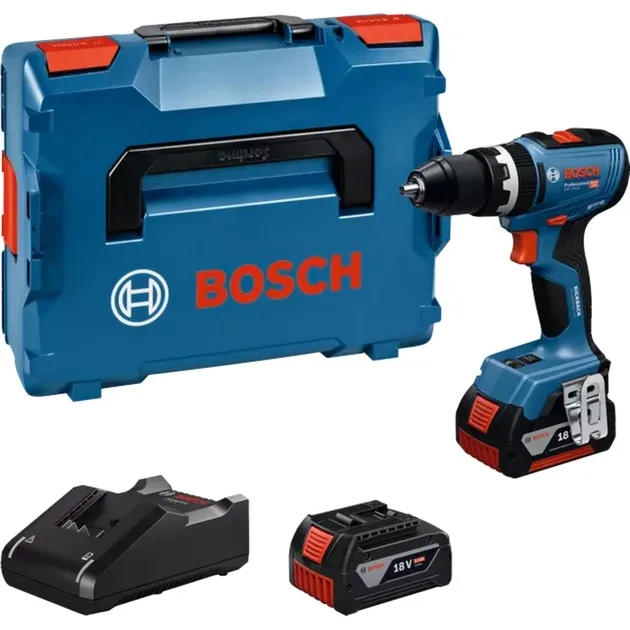 GSR 18V-65 Professional 2100 Giri/min Chiave 1,06 kg Nero, Blu, Trapano avvitatore