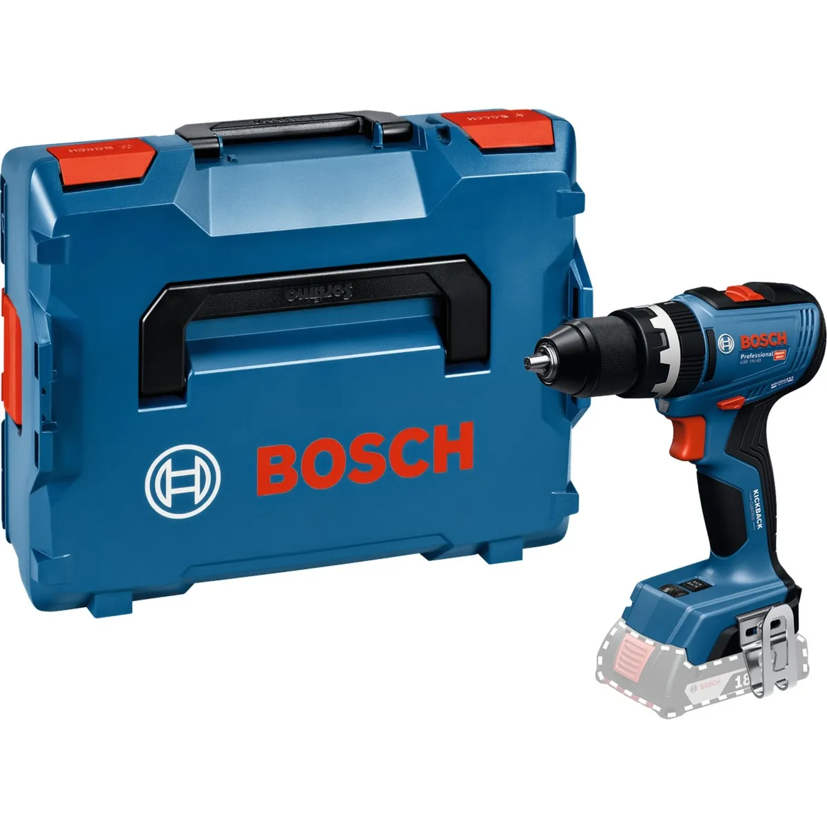 GSB 18V-65 2100 Giri/min Chiave 1,12 kg Nero, Blu, Trapano avvitatore
