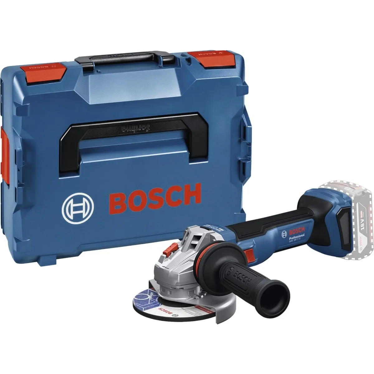 Smerigliatrice angolare a batteria GWS 18V-11 S Professional solo, 18Volt