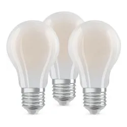 Set lampadine led goccia (3 pz - E27 - 1521 lumen - 7,2 W - Bianco neutro)