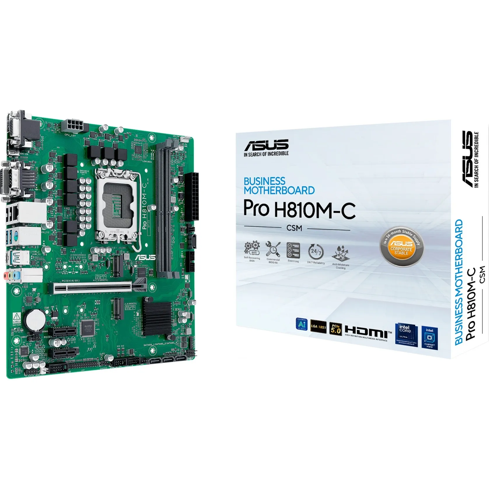 PRO H810M-C-CSM Intel H810 LGA 1851 (Socket V1) micro ATX, Scheda madre