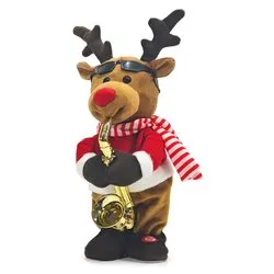 Renna con movimento e musica (35cm) (1pz) 720489