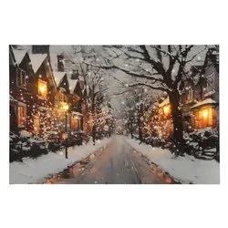 Quadro Natale Con luci 481331 (58x1,5x38cm)