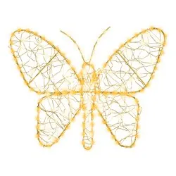 Farfalla 2 giochi di luce (28x1x23cm) (1pz) 155 luci - MICROLED Bianco caldo e Bianco freddo IP44 493994