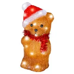 Orsetto luce fissa (15,5x13x28cm) (1pz) 30 luci - LED Bianco freddo IP44 Brown 493820