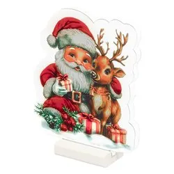 Babbo Natale luce fissa (17x1,3x22cm) (1pz) 63 luci - LED SMD Bianco caldo IP20 488328