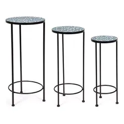 Set tavolini esterno ceramica SAMOS 0805756