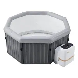 Spa idromassaggio rigida smart Wifi (193x193x73cm) 6 persone TUSCANY Grigio effetto legno FTU062W