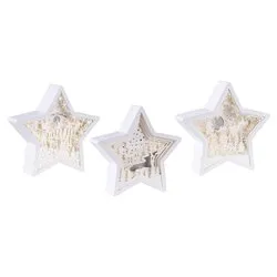 Stella luce fissa (23x5,5x23cm) (3pz) PAPERCUT SILHOUETTE Bianco caldo e Blu IP20 71520