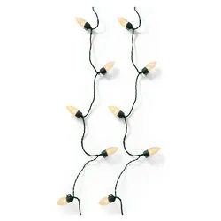 Filo Verde 100 luci - LED Bianco caldo (14,8 + 5 mt) 8 Giochi di luce IP44 495653