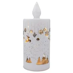 Candela led Natale Bianco D4136