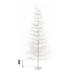 Albero luminoso Bianco 1 gioco di luce (H210 D100 cm) TIGLIO 1856 luci - MICROLED Bianco caldo IP44 82199