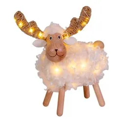 Pecorenna (L18 H23 cm) 8 giochi di luce (1pz) 32 luci - MICROLED Bianco caldo e Multicolore 78598