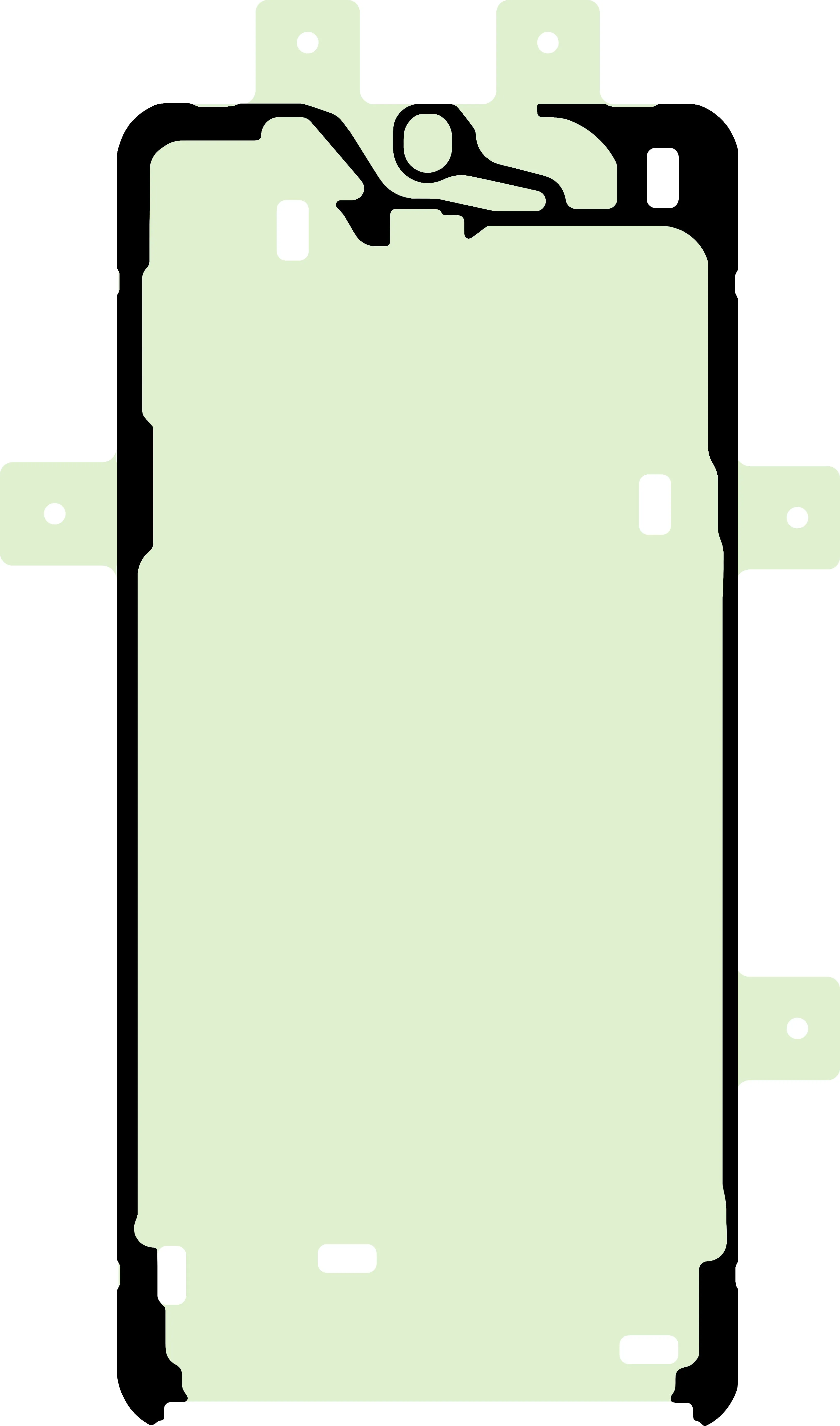 Adesivo Display Samsung Galaxy S24+ S926, Service Pack GH81-24780A
