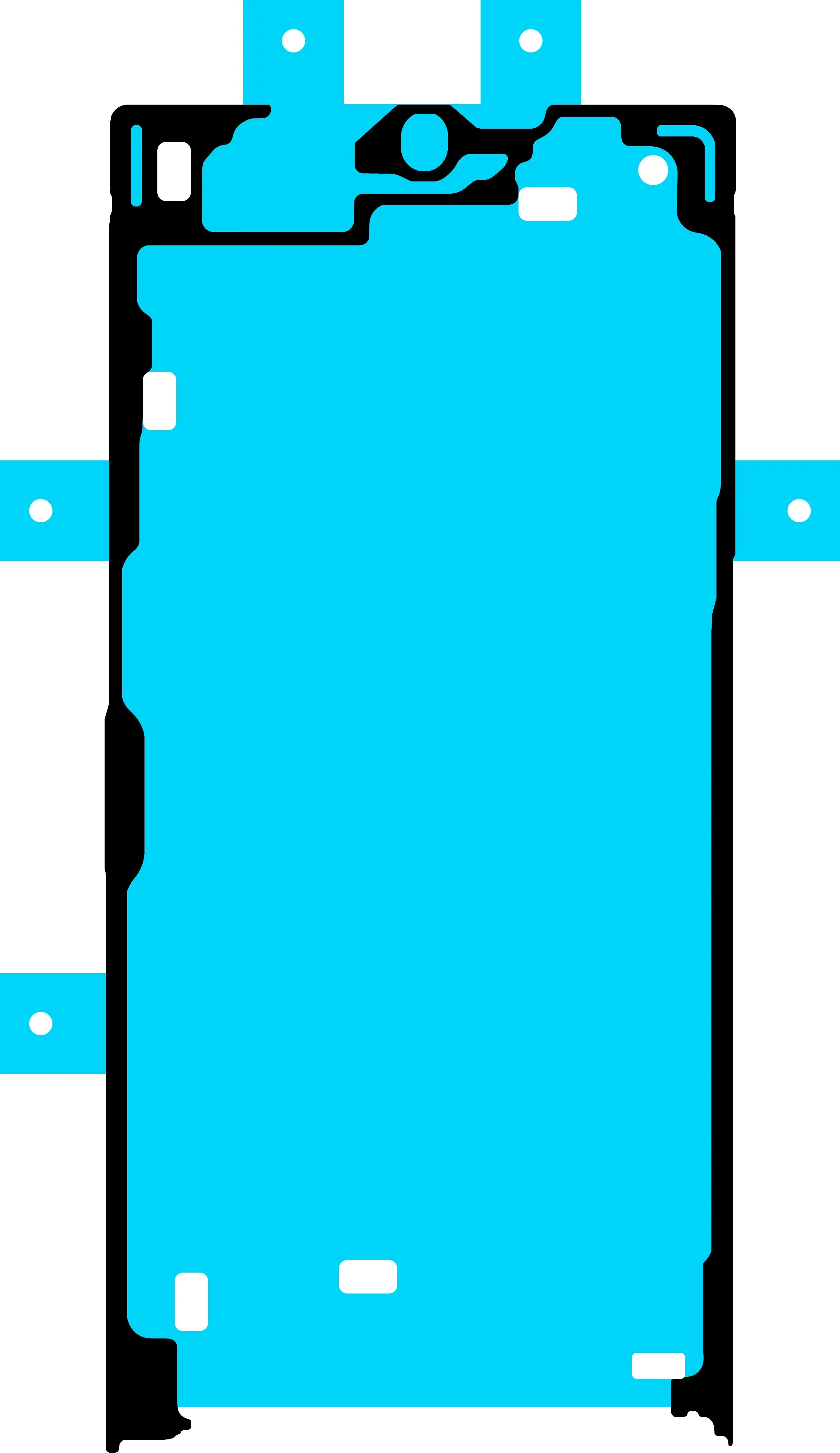 Adesivo Display Samsung Galaxy S24 Ultra S928, Service Pack GH81-24824A