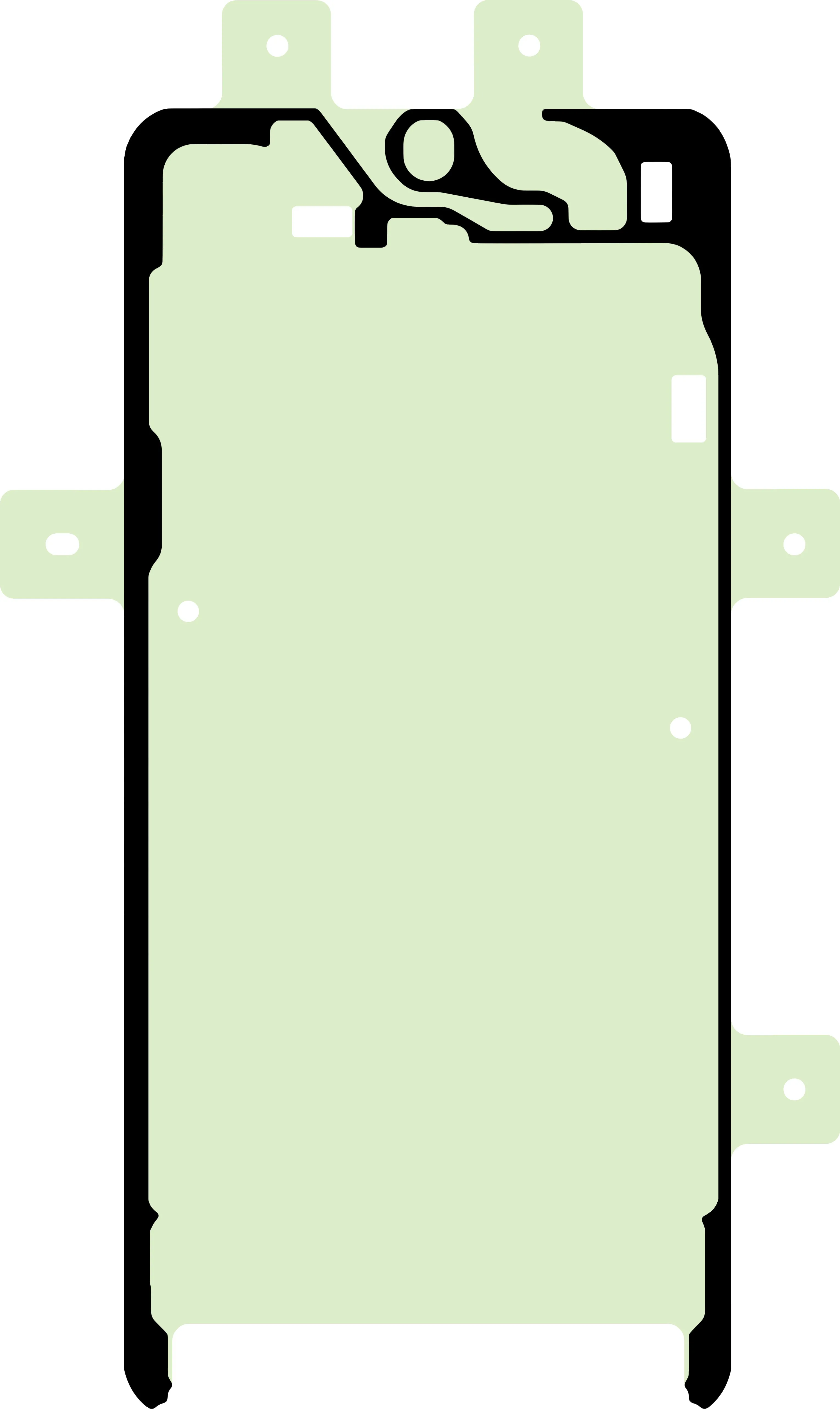 Adesivo Display Samsung Galaxy S24 S921, Service Pack GH81-24812A