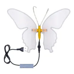 Farfalla statica luce fissa (30x43x32cm) (1pz) 244 luci - SMD LED Bianco caldo IP44 82984