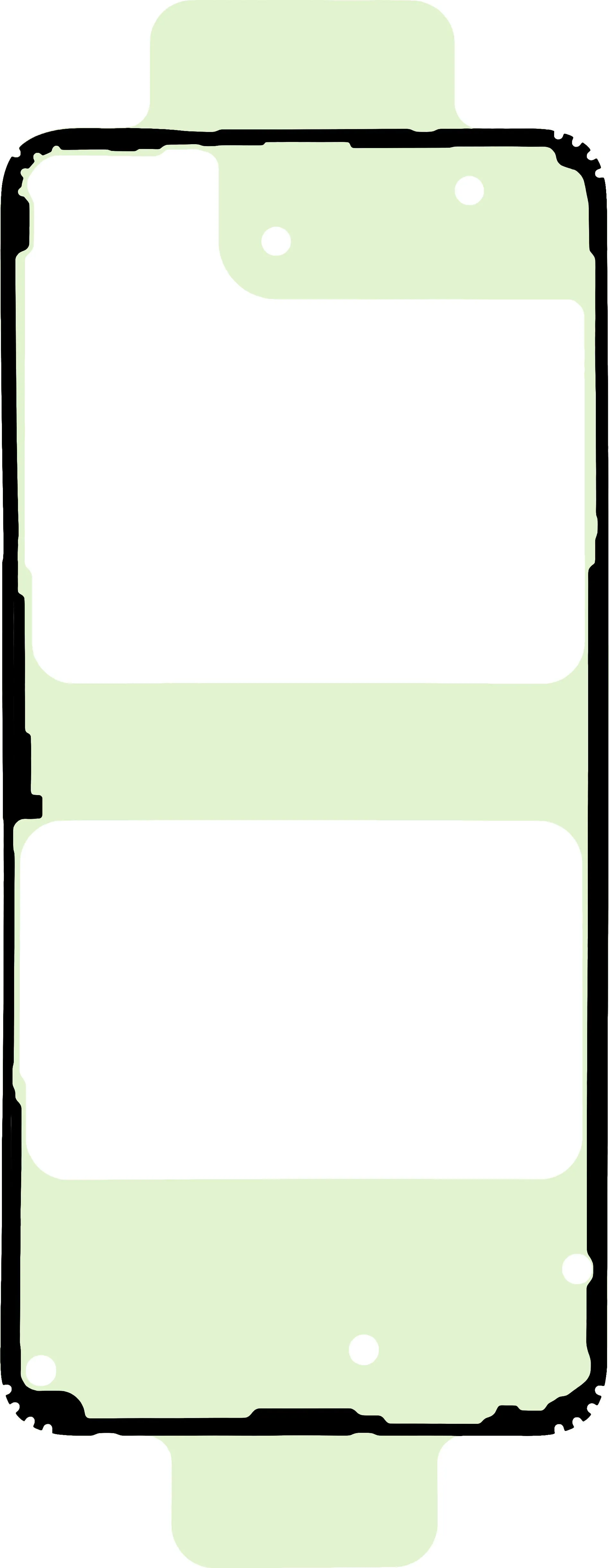 Adesivo Coperchio Batteria Samsung Galaxy S21 FE 5G G990, Service Pack GH02-22977A