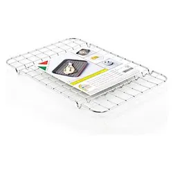 Griglia barbecue da forno per teglia ferro (33x22cm) Cromo lucido 335